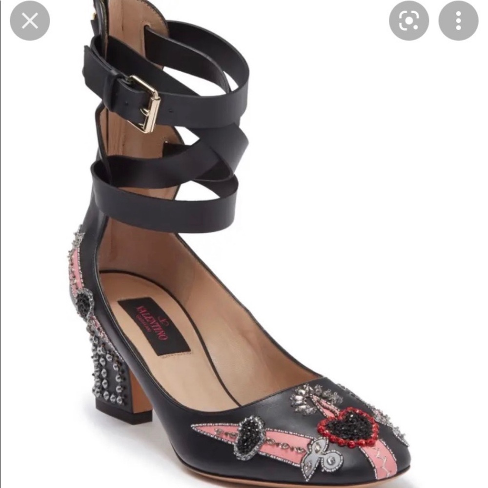 Valentino loveblade ankle strap pump NWT